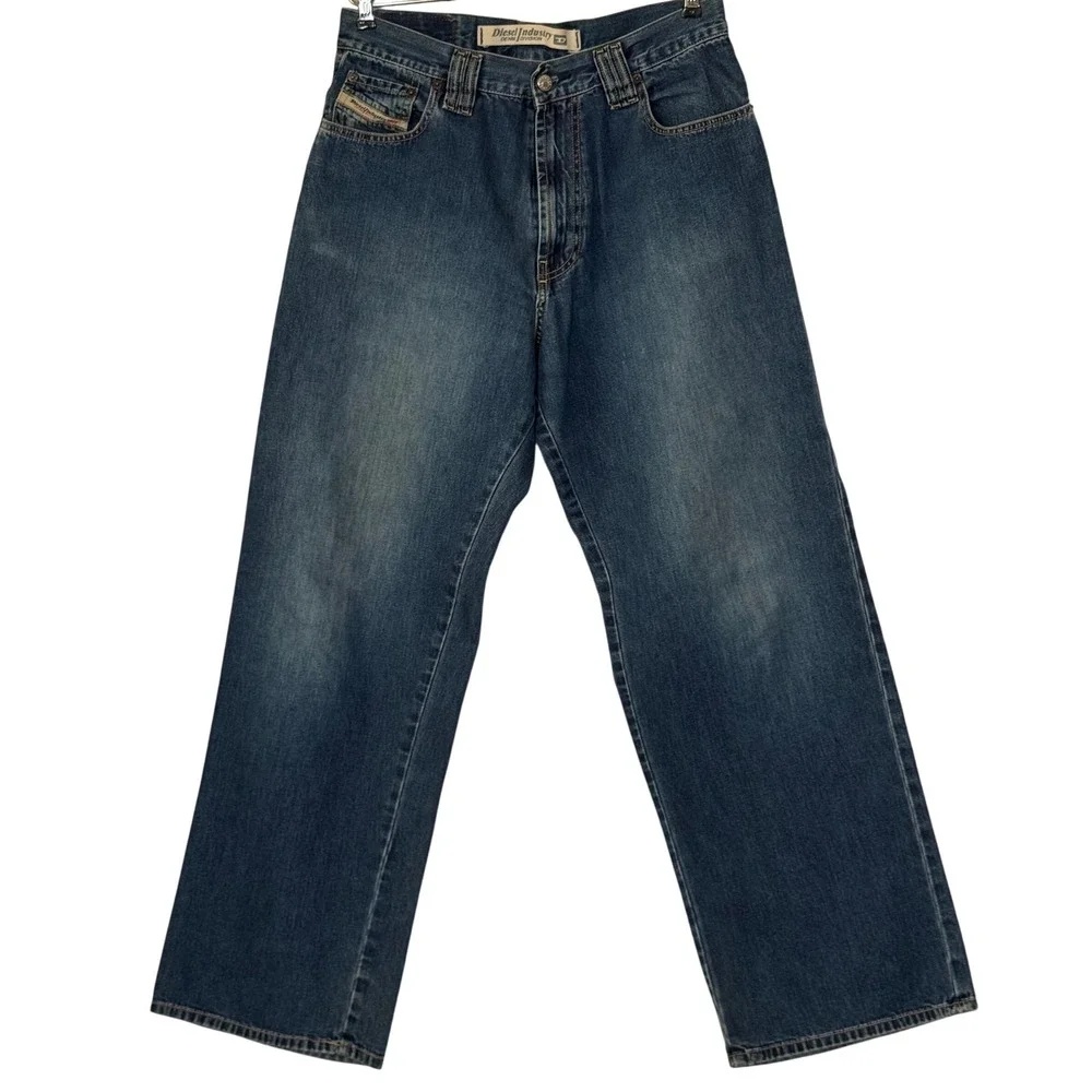 Diesel Snakex Jeans Men's 31 Blue Medium Wash Straight Leg Made in Italy Vintage